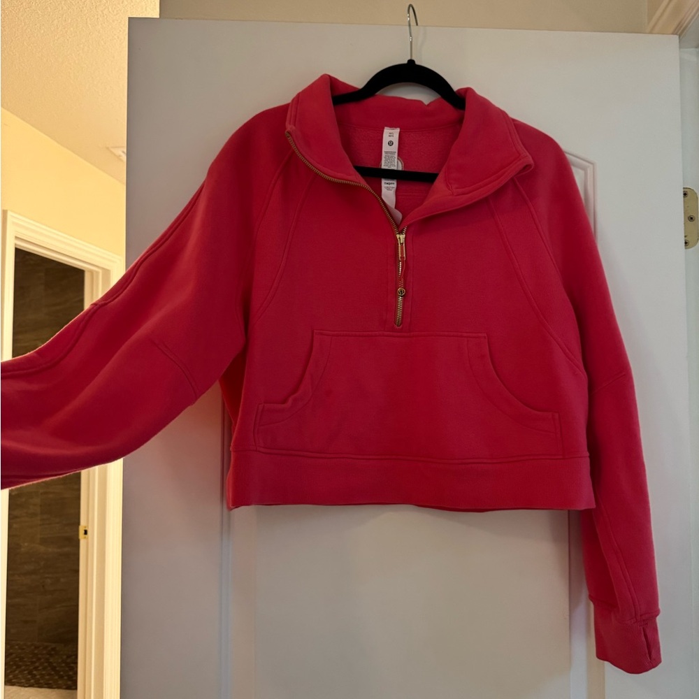 Lululemon Scuba Half Zip Crop